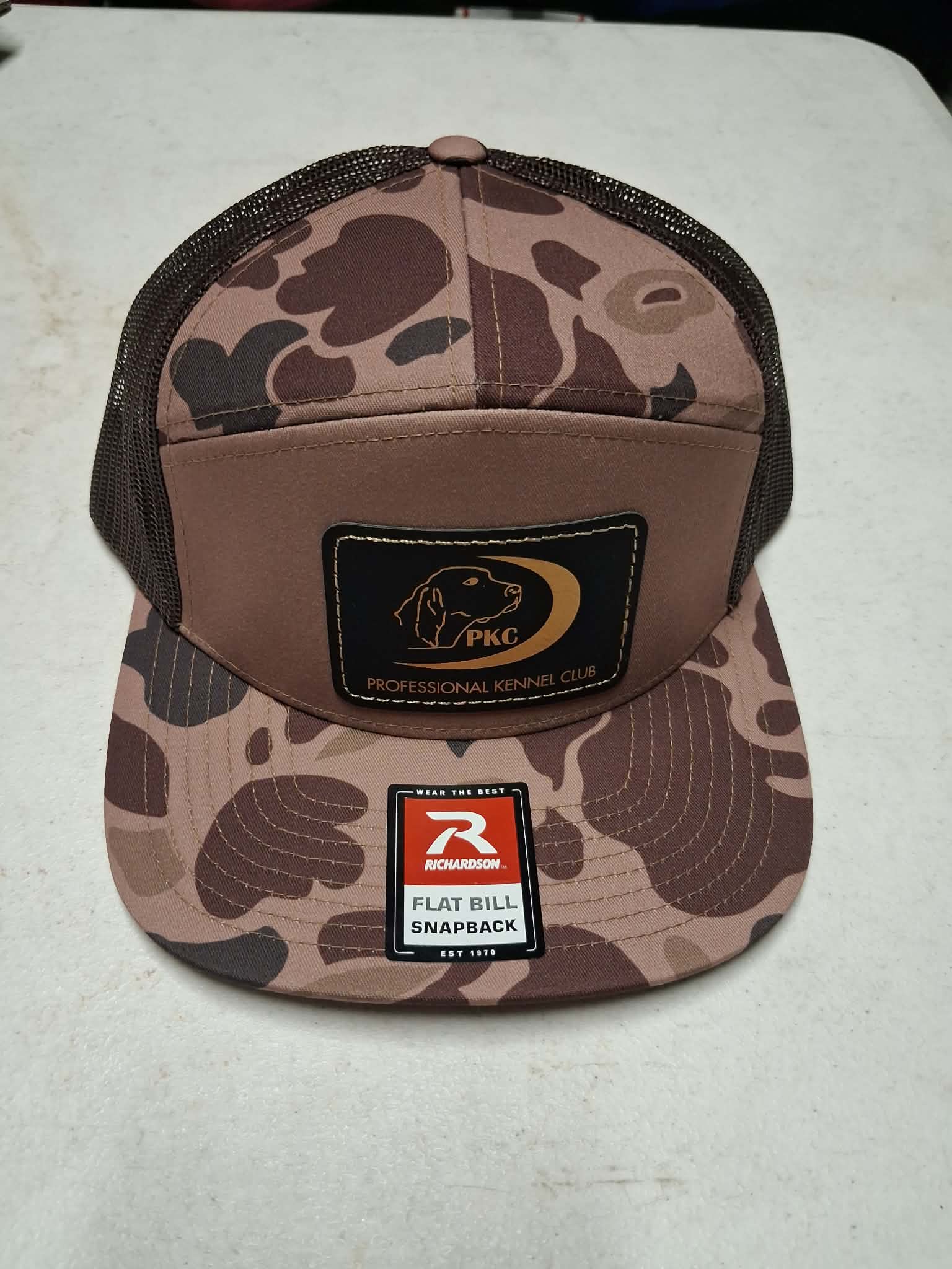 PKC hat flat bill Bark Camo