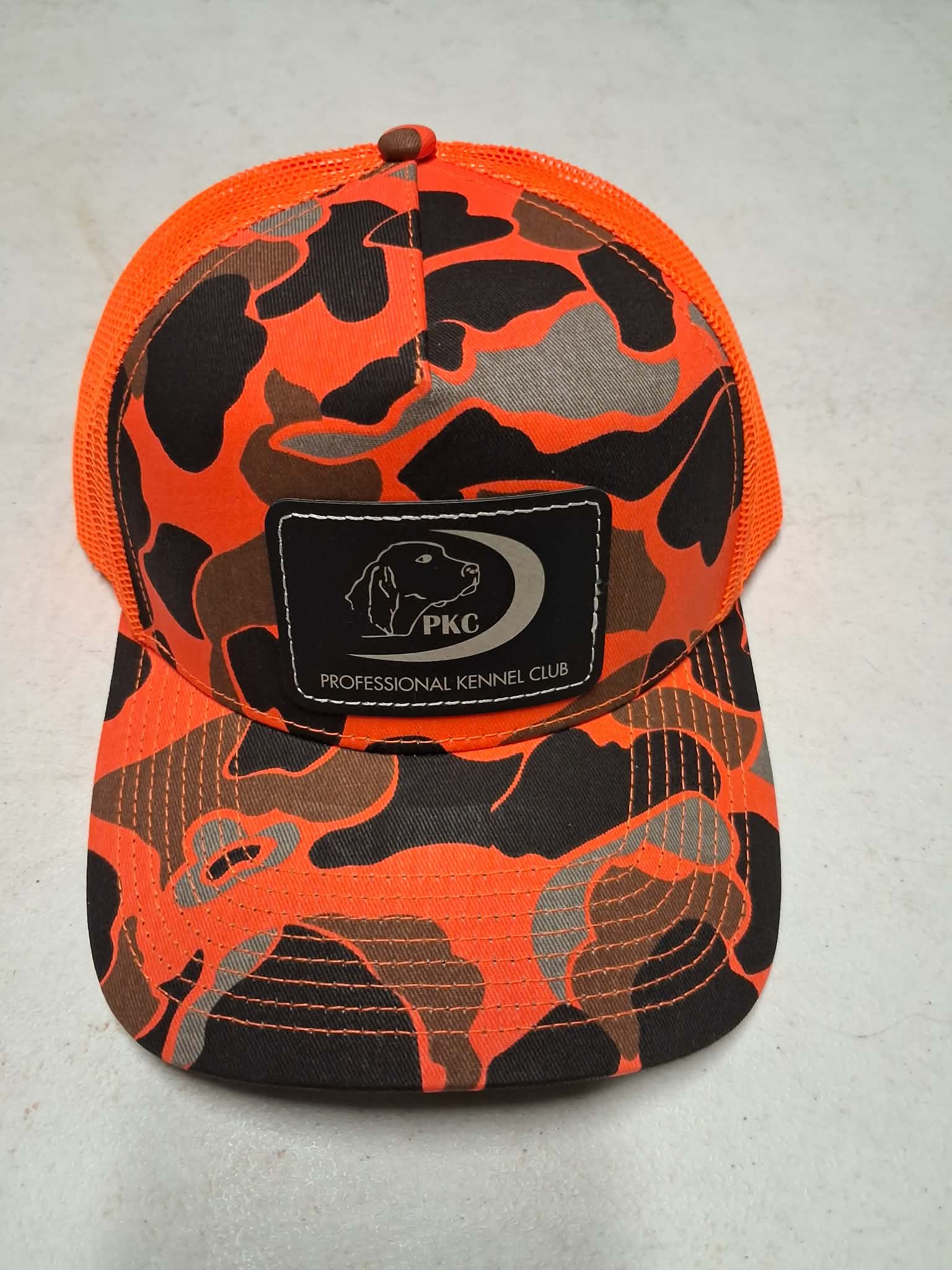 PKC hat with Orange Camo
