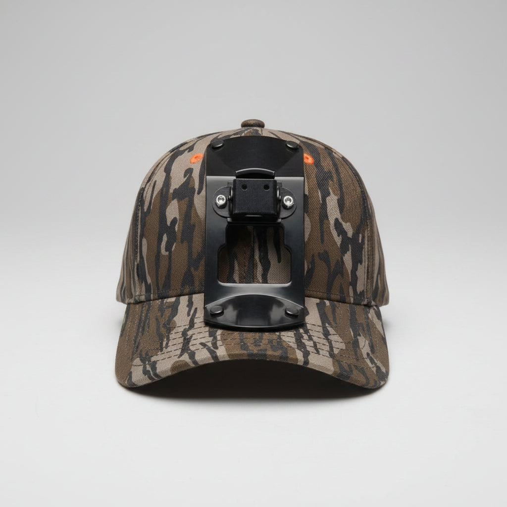 Mossy Oak Bottomland Camo Softcap with brackets