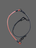 Rolled Leather and Orange Cable