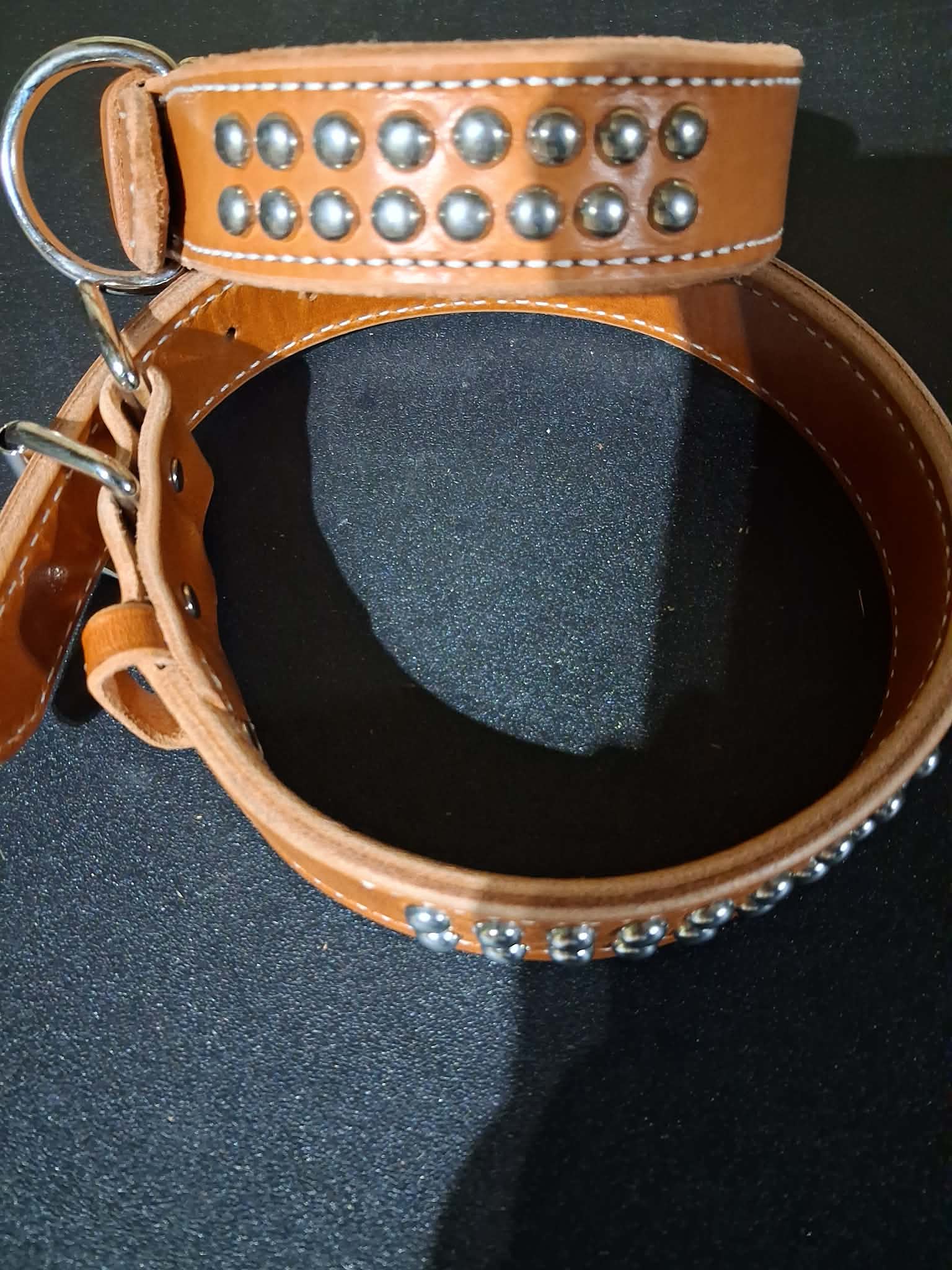 Collar - Leather Studded