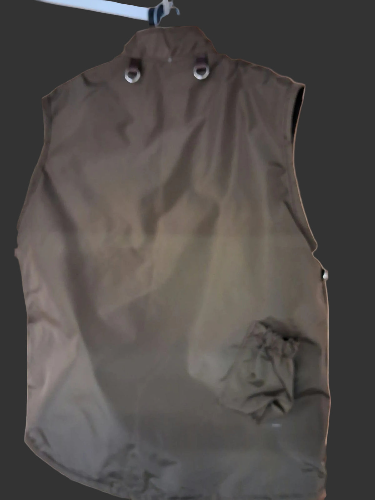 Sleeveless Nylon Vest with Nylon Pouches